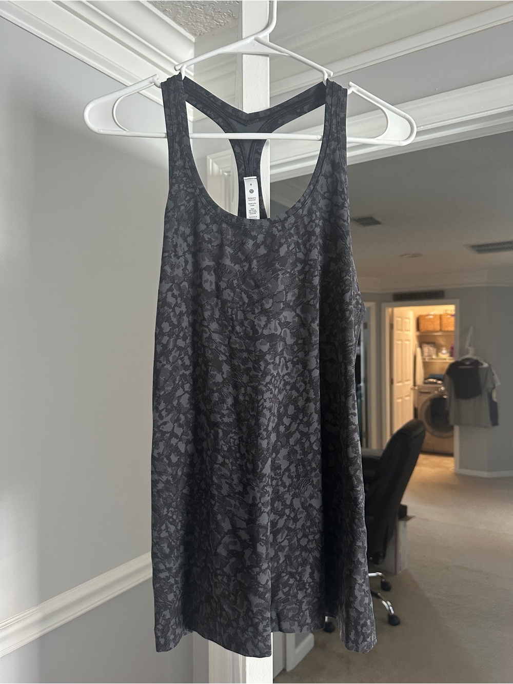 Lululemon Black Leopard-Print Racerback Tank